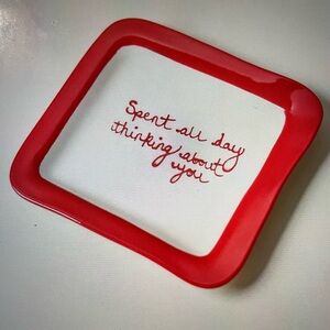 ❤️ ANTHROPOLOGIE L& CLAY TRINKET DISH NEW